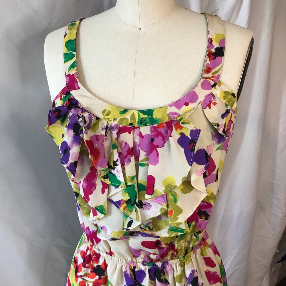 Express ruffle front dress